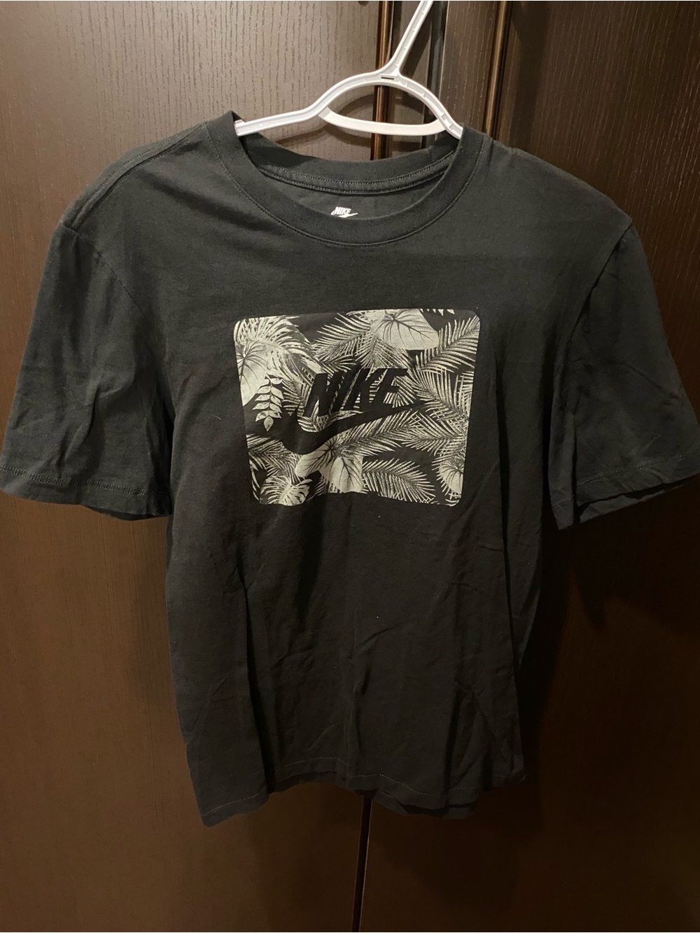 Nike Black Short-Sleeve Tee with Palm Graphic